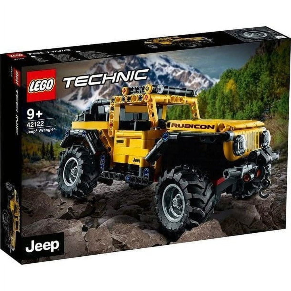 LEGO 42122 Technic Jeep Wrangler 4x4 Toy Car, Off Roader SUV Model Building Set