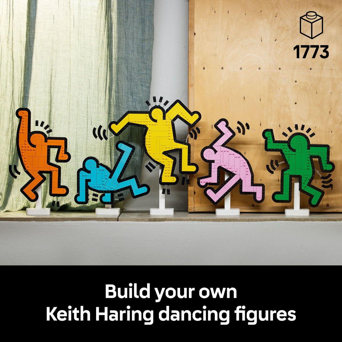LEGO Art Keith Haring – Dancing Figures - Home Decor Building Set for Adults - Wall Art Decor - Gift Idea for Men, Women and Art Lovers who Enjoy DIY Arts and Crafts - 31216