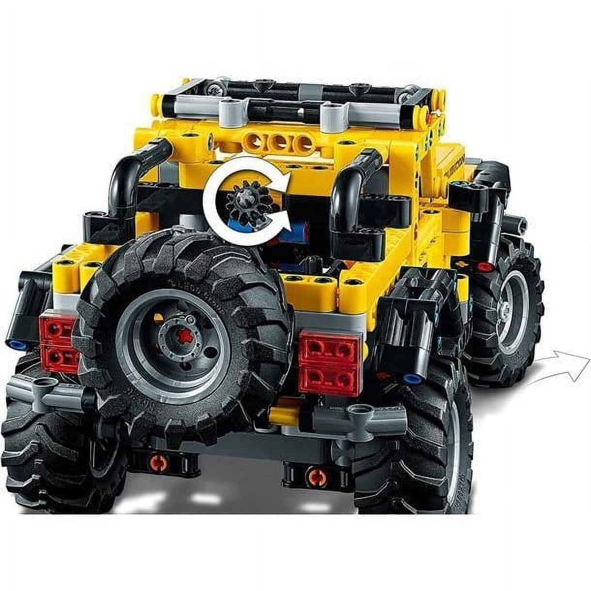 LEGO 42122 Technic Jeep Wrangler 4x4 Toy Car, Off Roader SUV Model Building Set