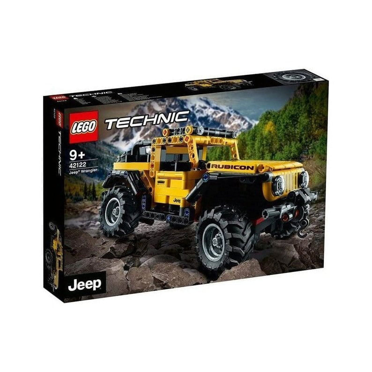 LEGO 42122 Technic Jeep Wrangler 4x4 Toy Car, Off Roader SUV Model Building Set